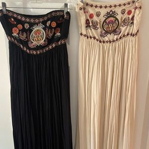 Xhilaration Strapless Boho Maxi Dress